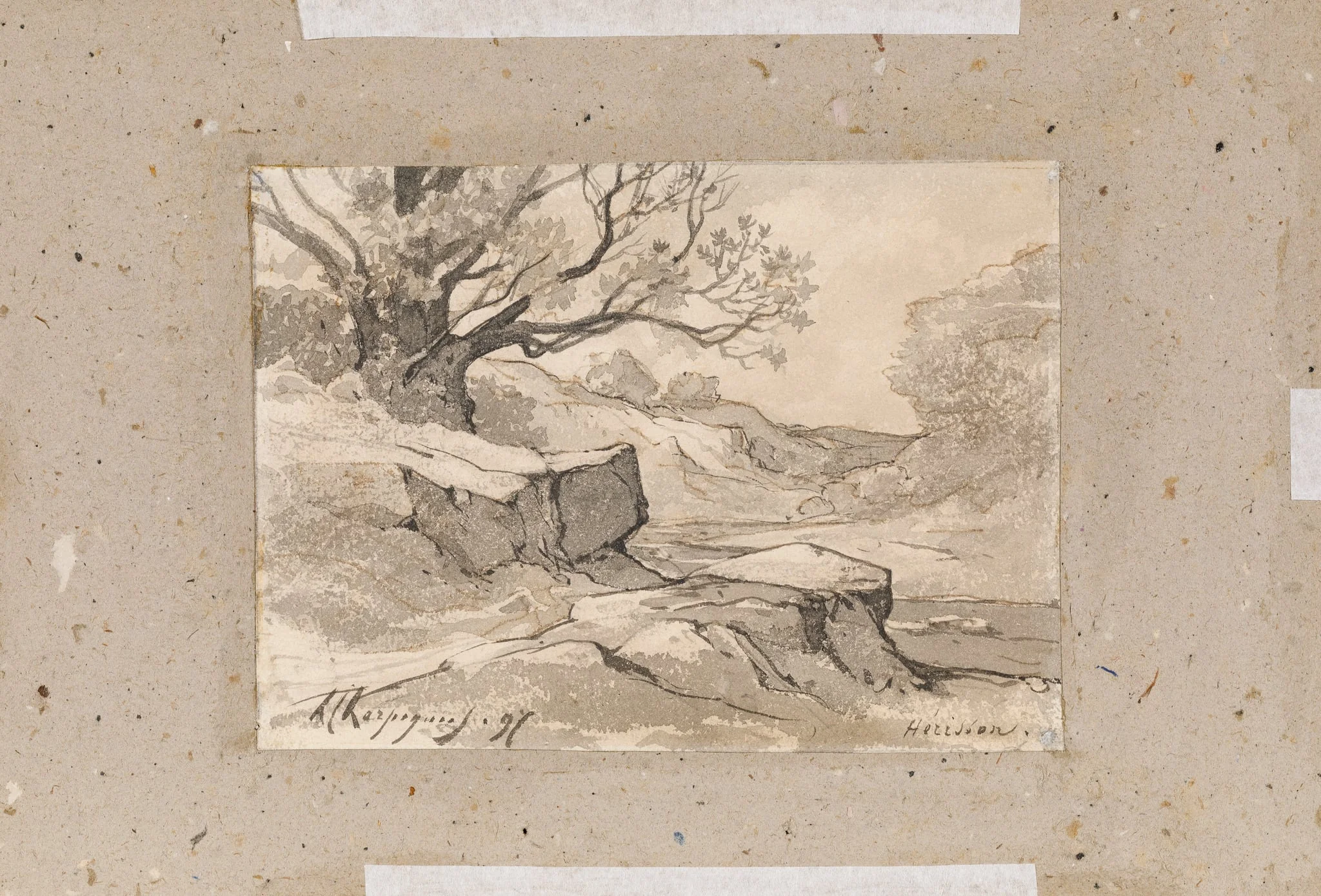 Peisaj din Hérisson, detail