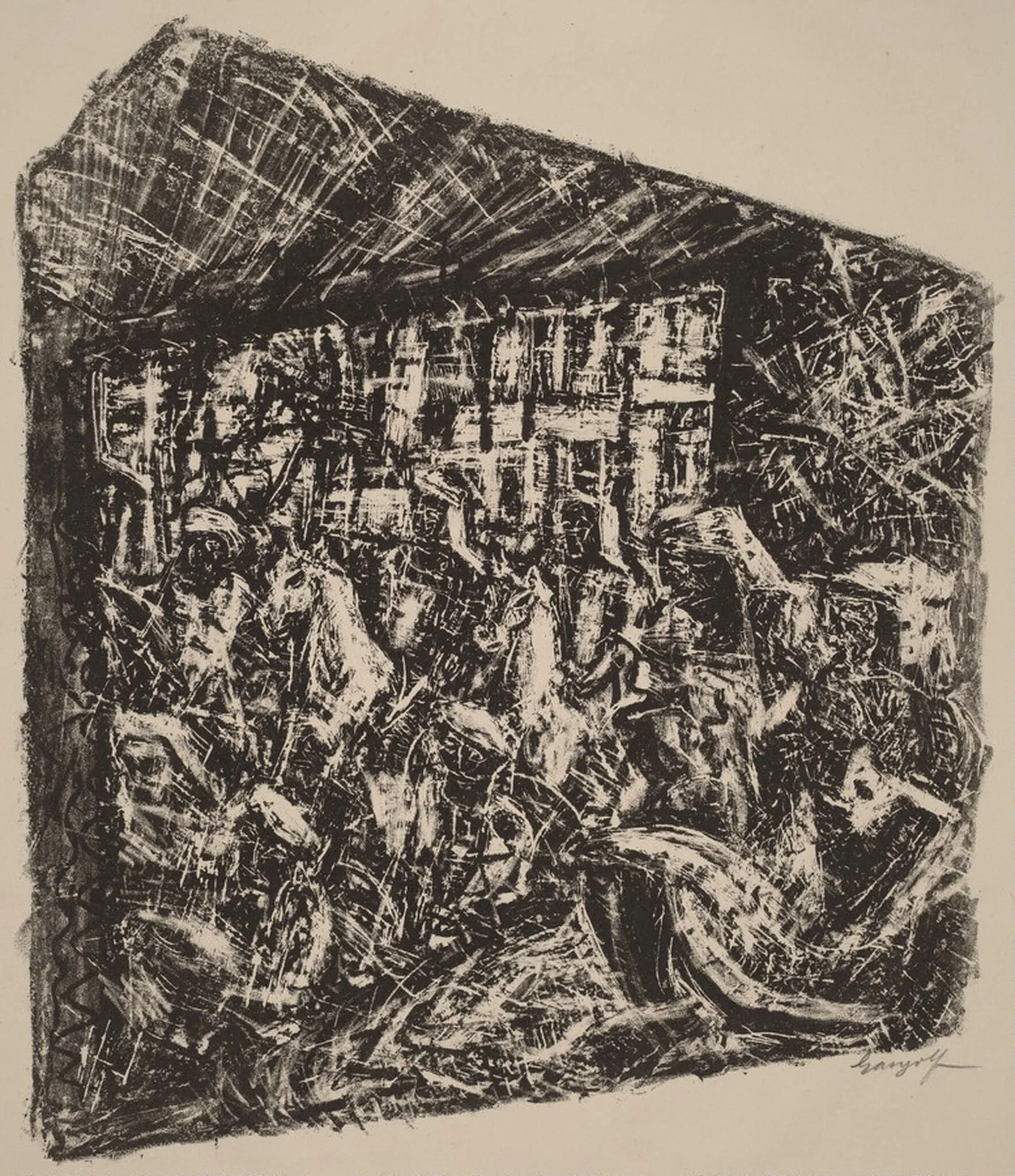 Aufzug der Polizei von Bagdad, detail