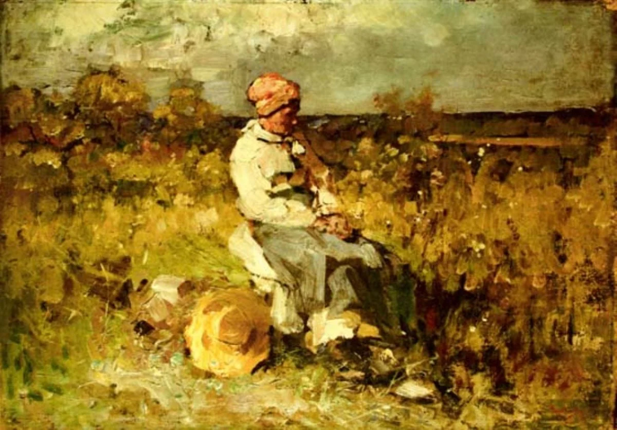Bătrâna din Brolle, detail