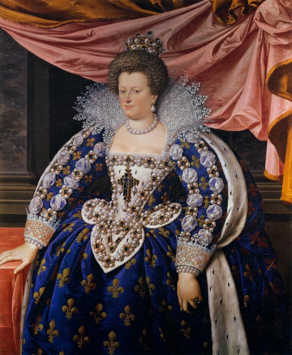 Portrait of Marie de' Medici, detail