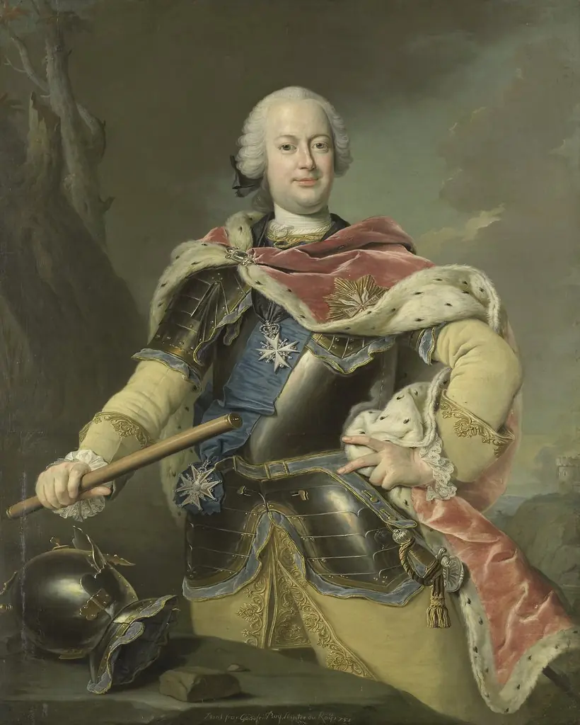 Friedrich Christian (1722-63), Elector of Saxony and King of Poland, by Gottfried Boy, oil, 1751