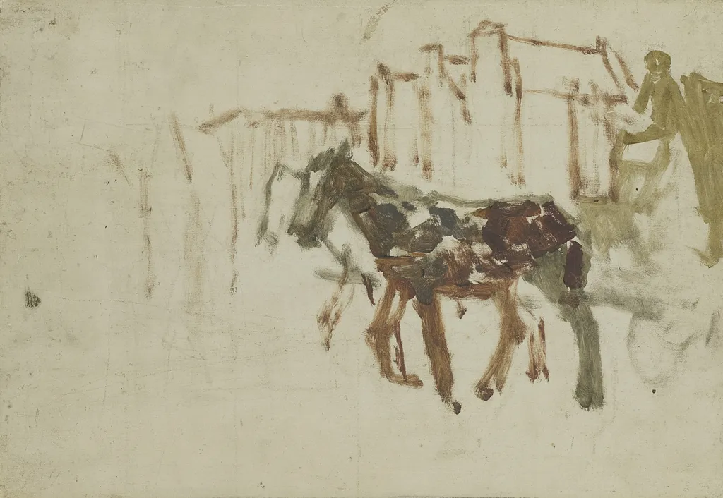 View of Rokin, Amsterdam, by George Hendrik Breitner, oil, 1901