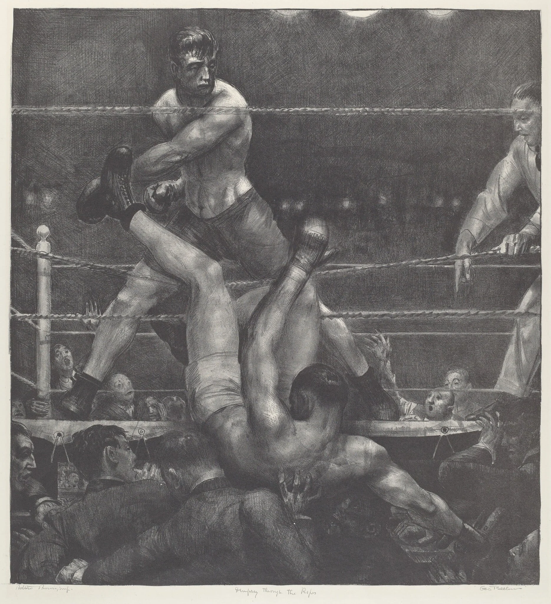 Dempsey through the Ropes, detail