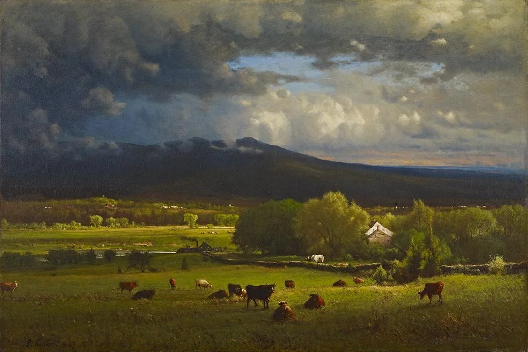 Sunset on the River, detail