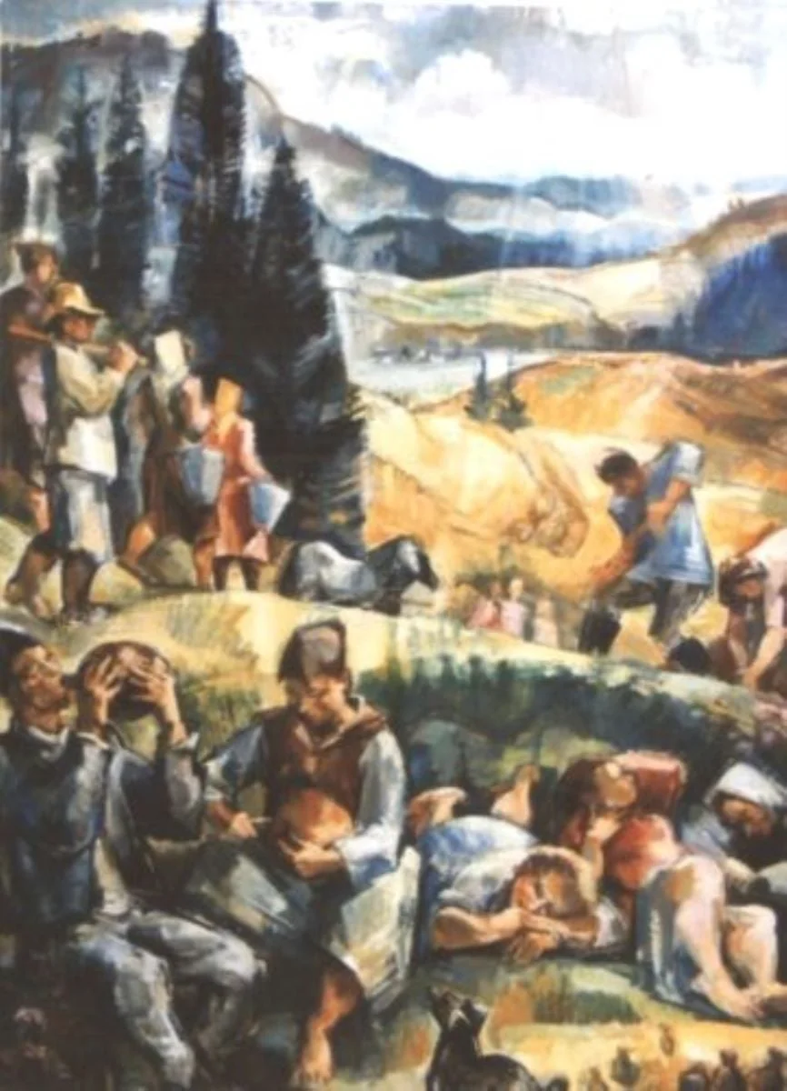 Culegători de cartofi, detail