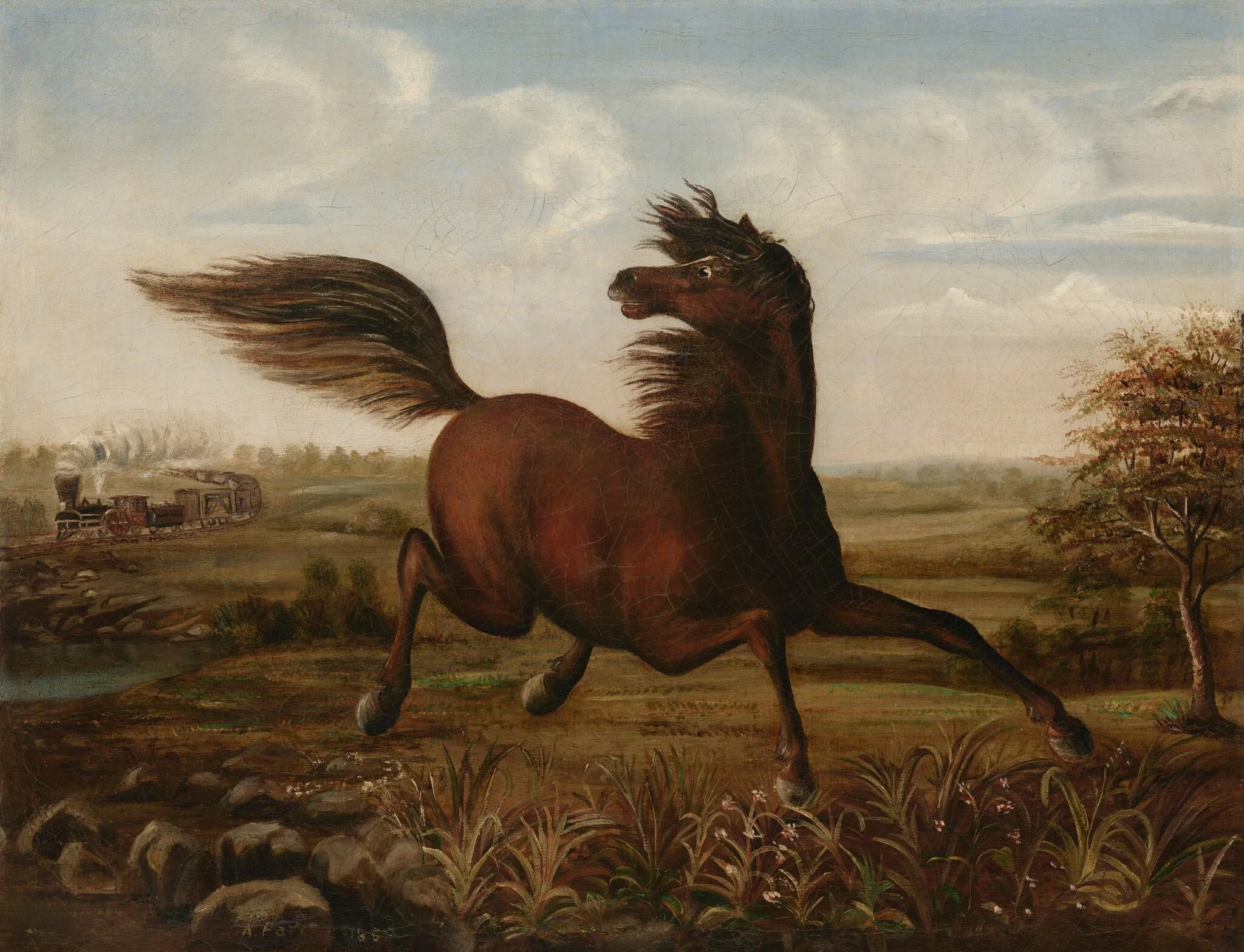 The Neigh of an Iron Horse, detail