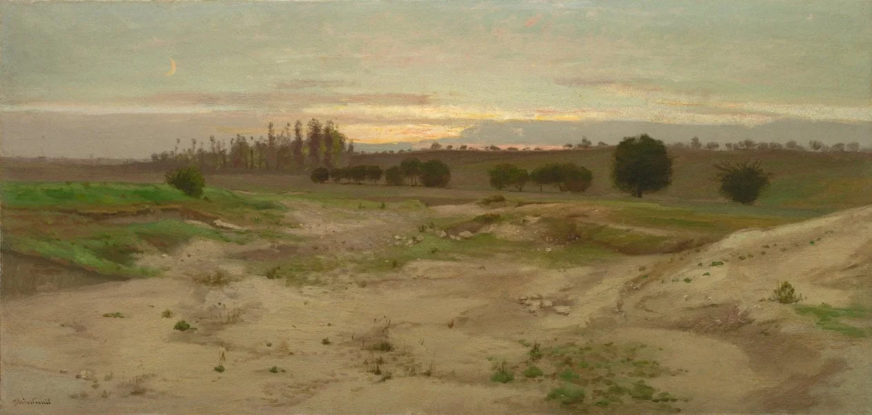 The Marl Pit at Mulcent: Evening, detail