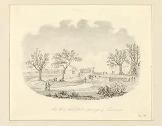 The hot and cold springs of Sitacoon, by Robert Captain Smith, 1828