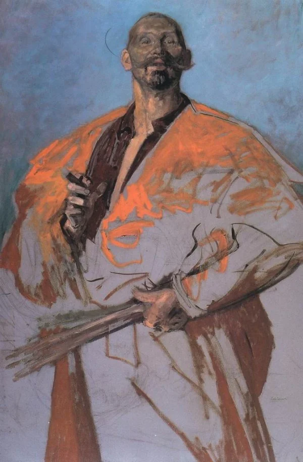 Portrait of Leon Wyczółkowski, detail