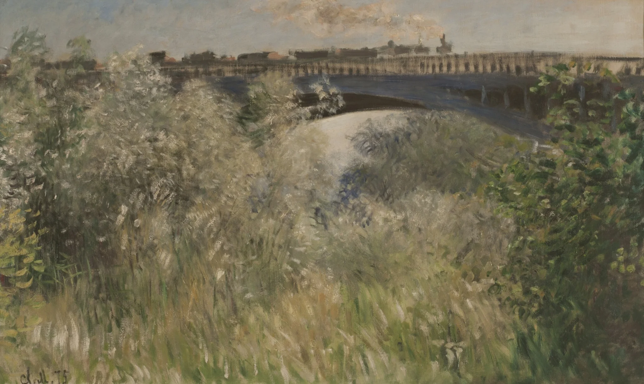 Le Pont d`Argenteuil (El Puente de Argenteuil), detail
