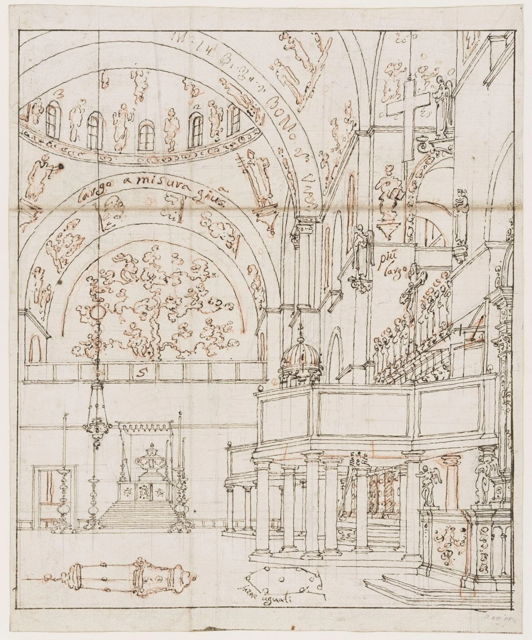 View of the interior of St. Mark's, Venice, detail