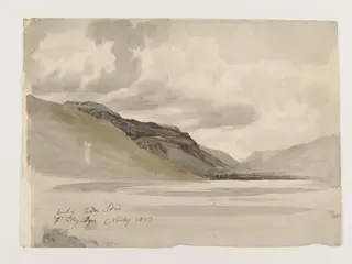 Part of Cader Idris and Tal-y-Llyn, by Cornelius Varley, watercolor, 1803