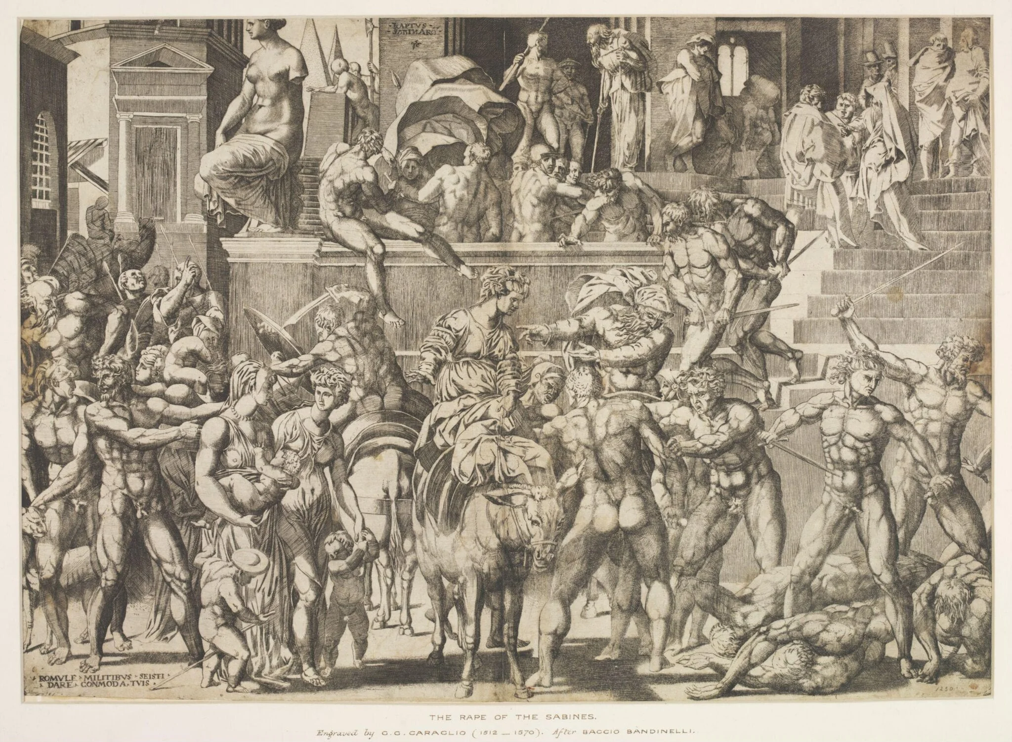 Rape of the Sabines, detail