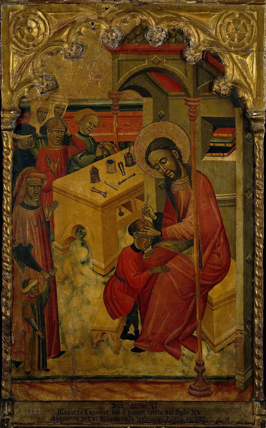 Saint Luke, detail