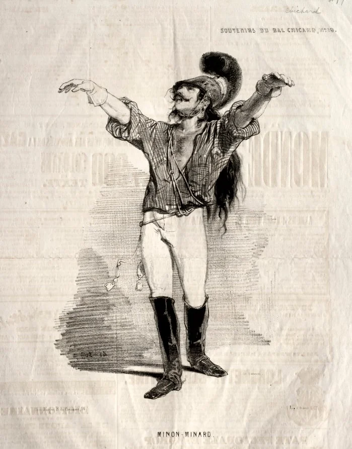 Souvenirs du Bal Chicard: Mignon-Minard, detail