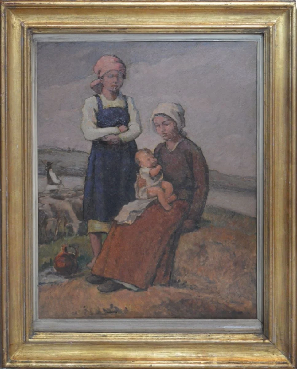 Compoziție cu țărănci, detail
