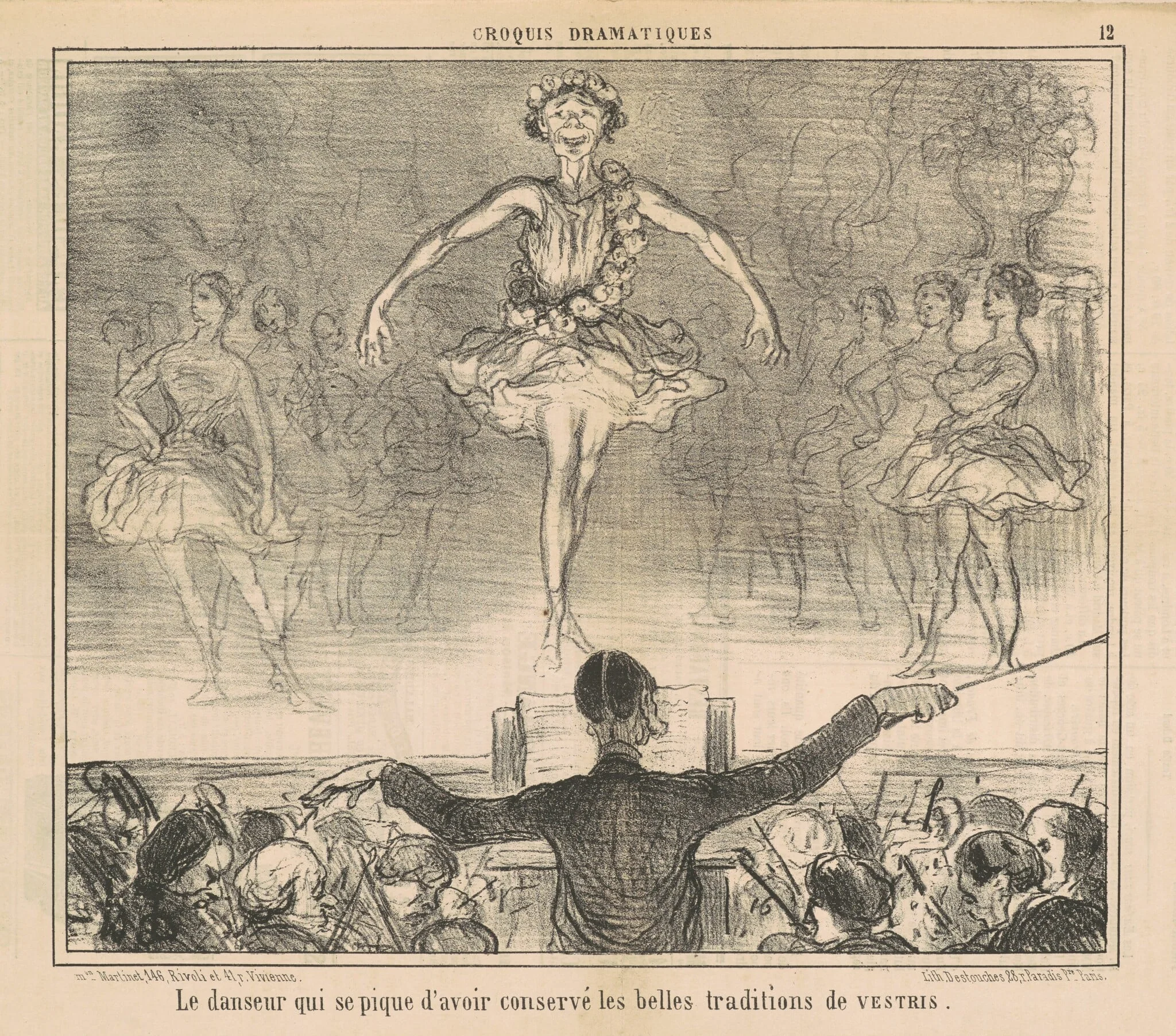 La danseur qui se pique d'avoir conservé ..., detail
