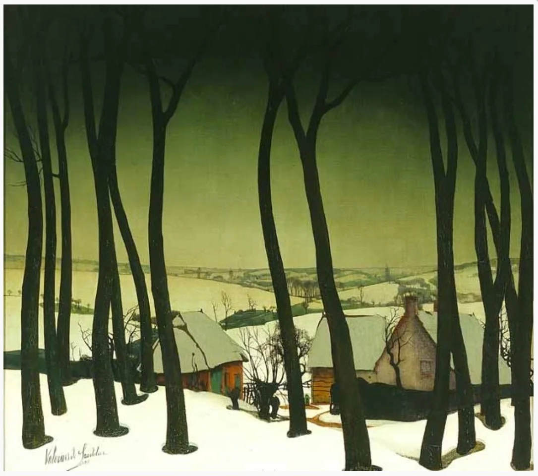 Winter in Flanders, detail
