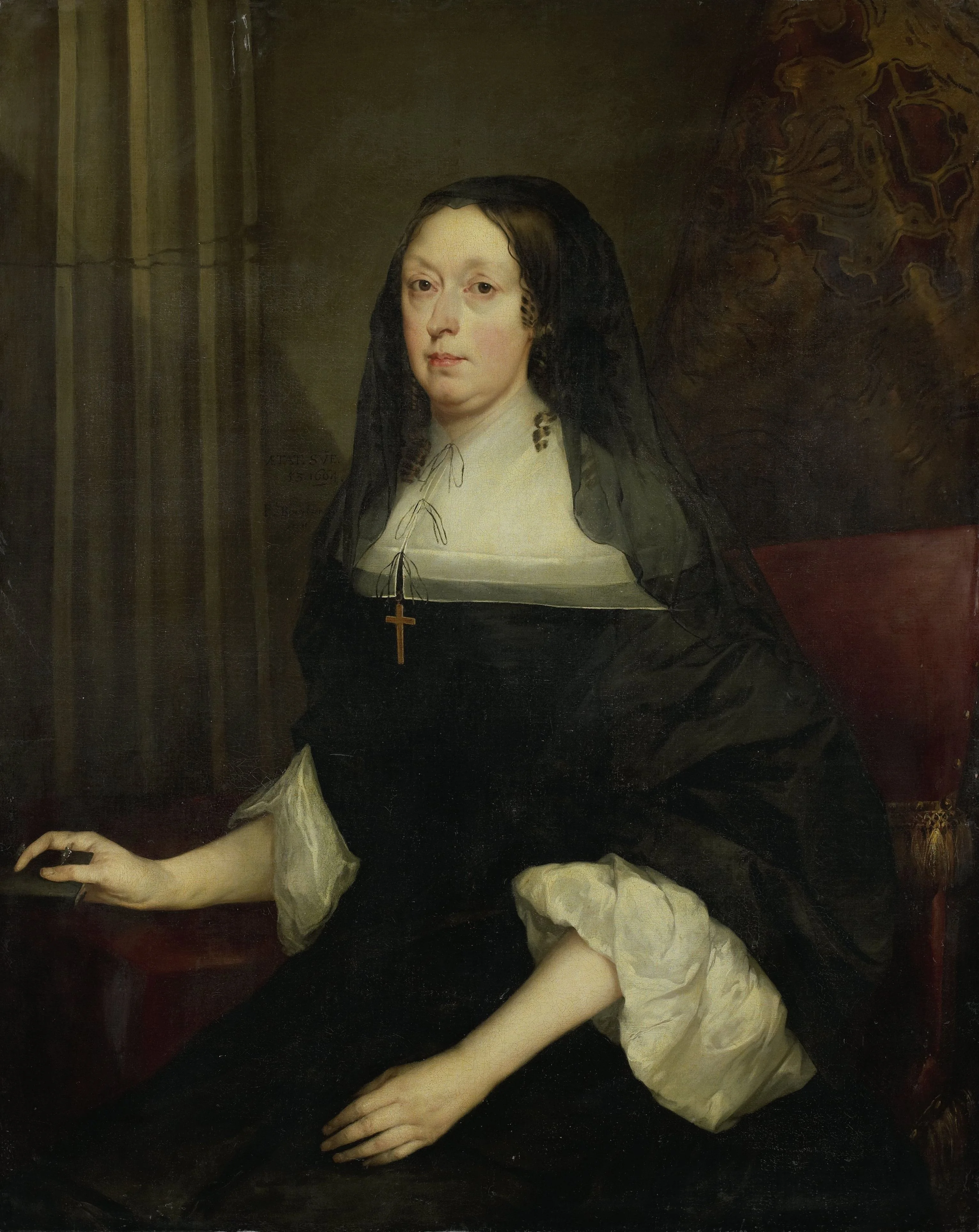 Portrait of a woman, detail