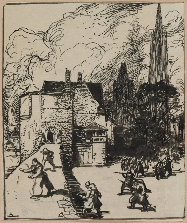 Siège des Maubeuge, detail