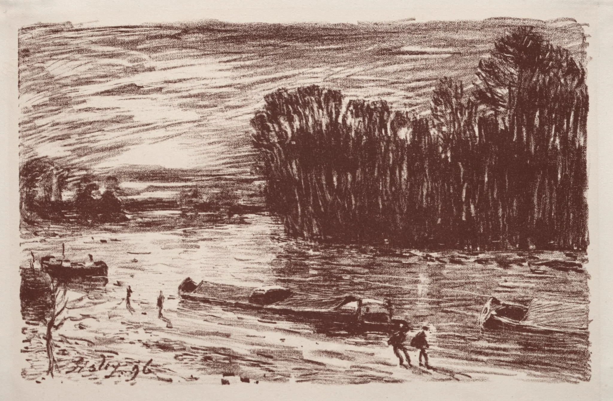 Bords du Loing, près Saint-Mammès, detail