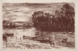 Bords du Loing, près Saint-Mammès, by Alfred Sisley, 1896