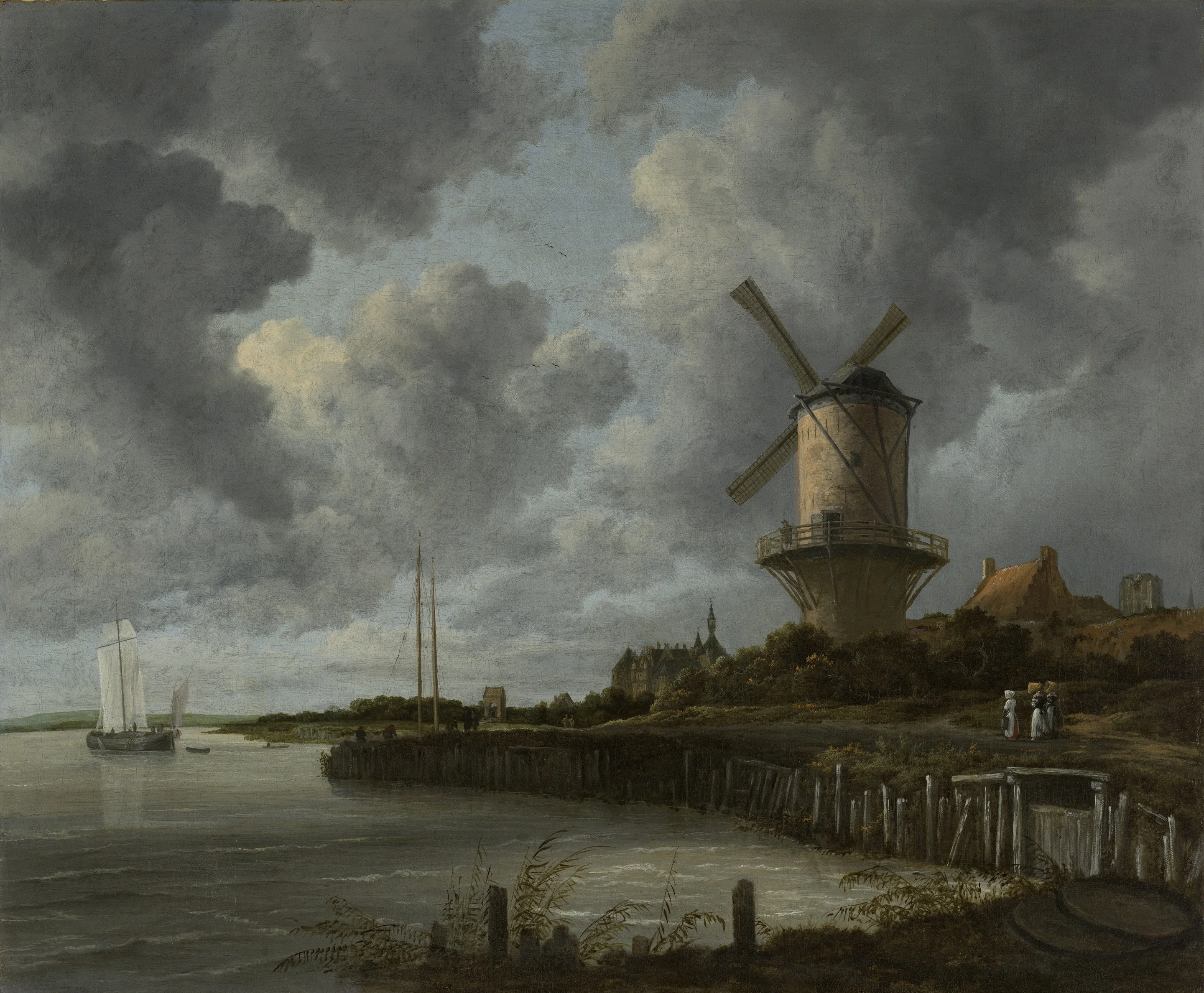 The Windmill at Wijk bij Duurstede, detail