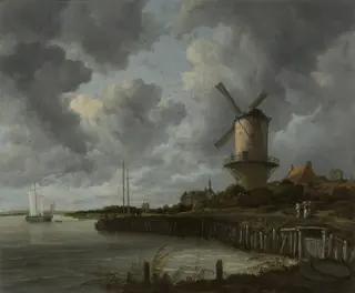 The Windmill at Wijk bij Duurstede, by Jacob van Ruisdael, oil, 1670