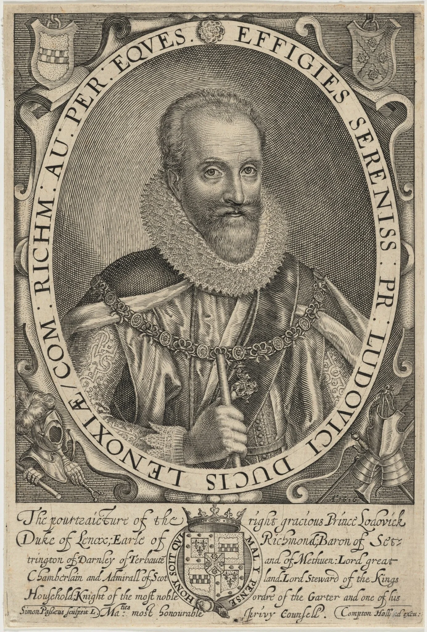 Ludovic Stuart, Duke of Lennox and Richmond, detail