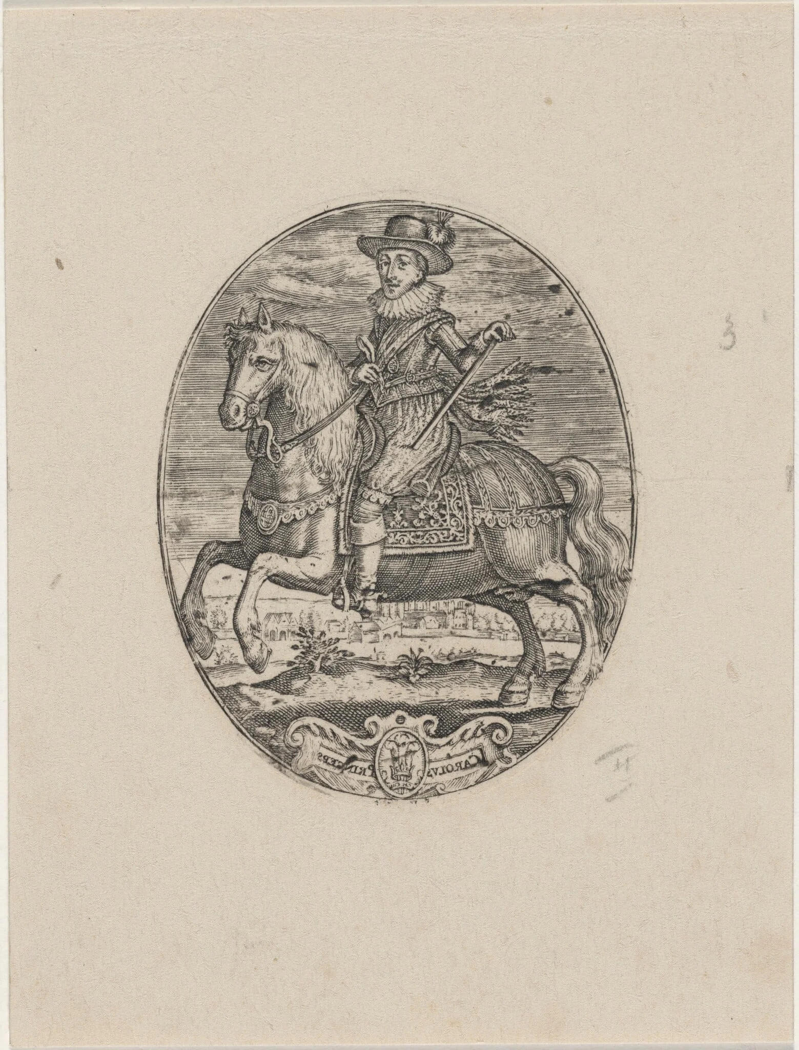 Charles I, King of England, On Horseback, detail