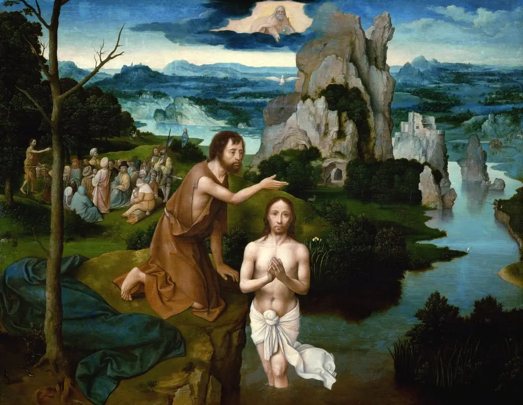 The Baptism of Christ, by Joachim Patinir, oil, 1510
