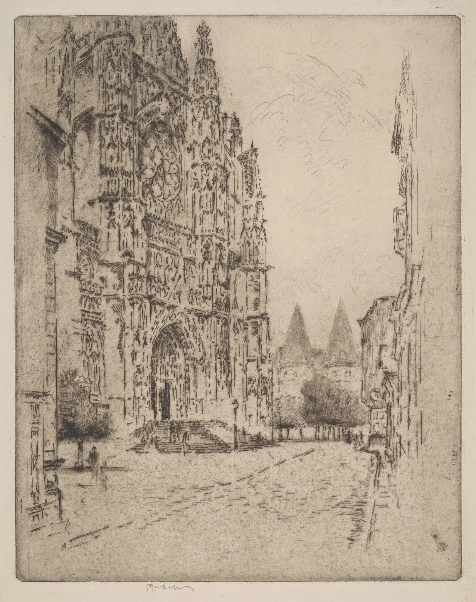 Towers of the Bishop's Palace, Beauvais, detail