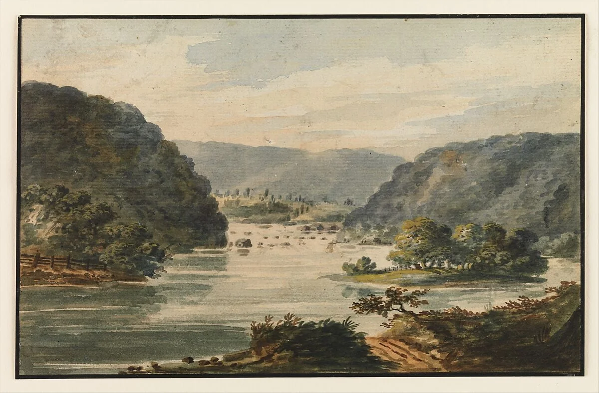 A View of the Potomac at Harpers Ferry, detail