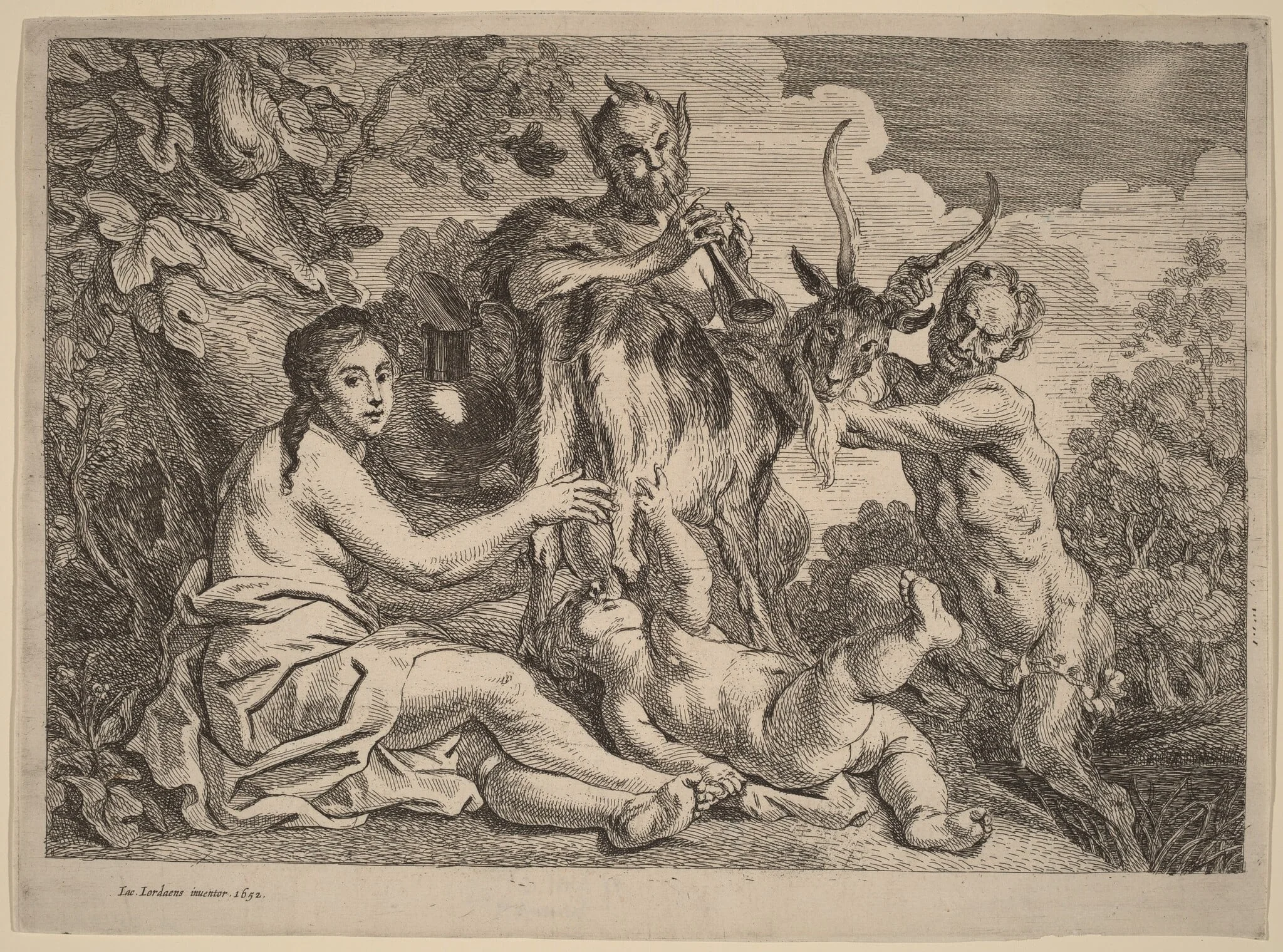 Jupiter Nourished by the Goat Amalthea, detail