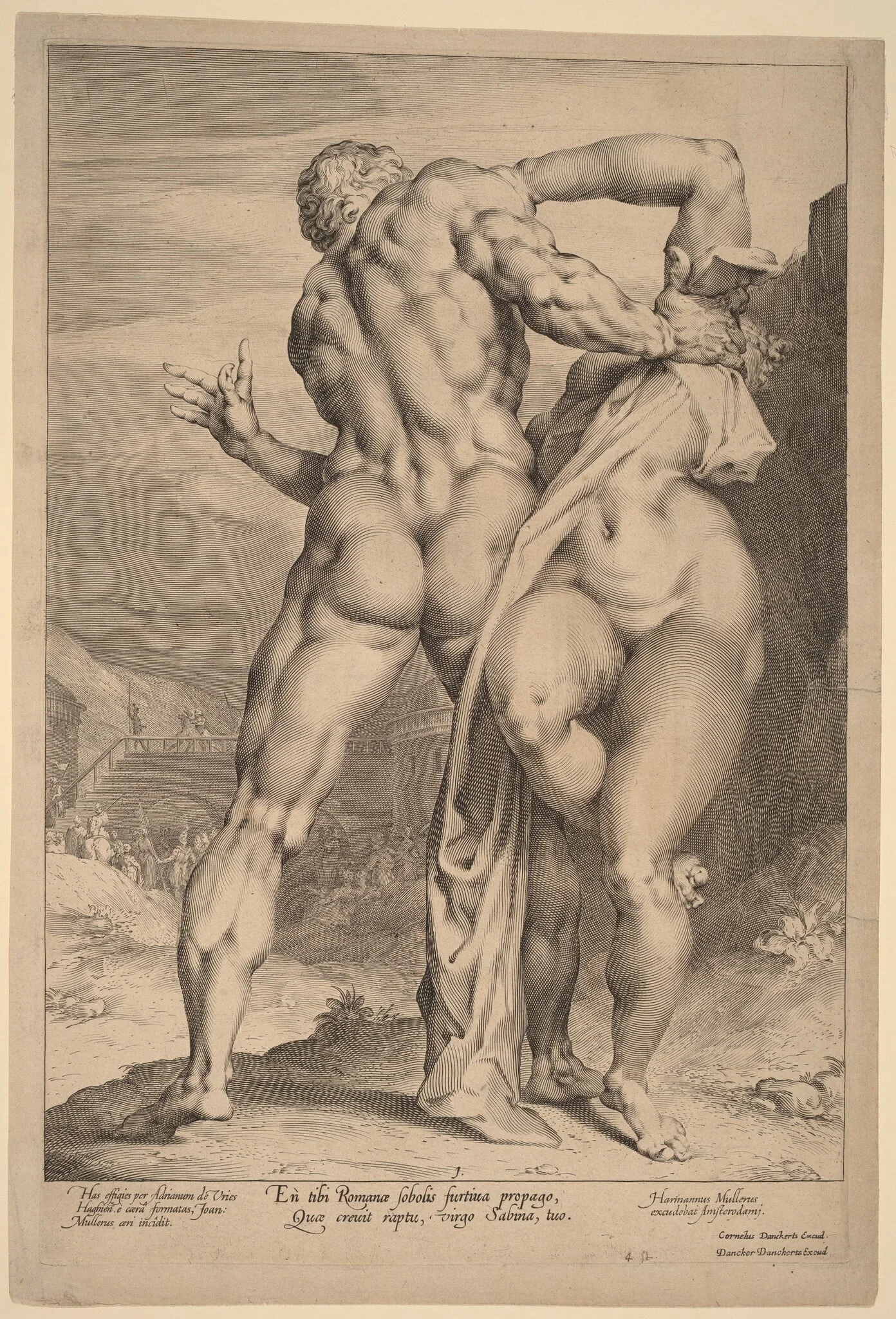 The Rape of a Sabine Woman (View from Behind), detail