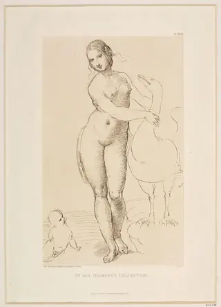 Leda, by Frederick Christian Lewis, 1850