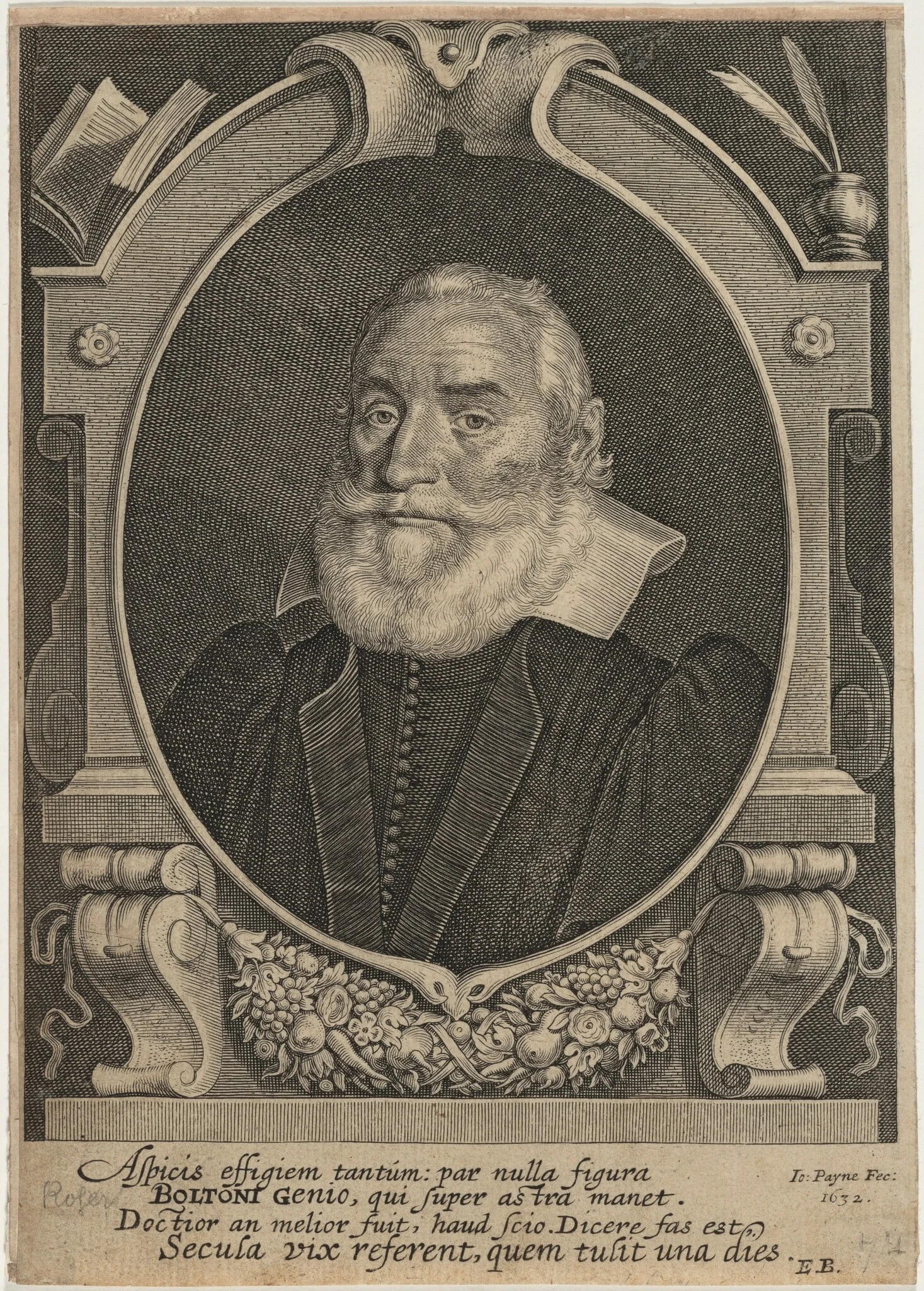 Reverend Robert Bolton, detail