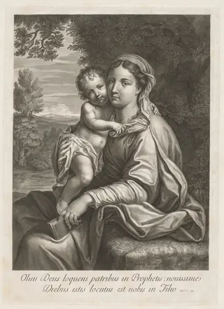 Madonna and Child, by Jean Louis Roullet, 1604
