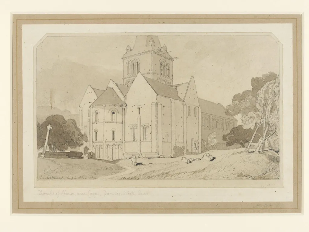 Church of Cheux, near Caen, by John Sell Cotman, 4