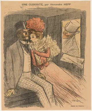Gil Blas Illustré: Une Curiosité, par Alexandre Hepp, by Théophile Alexandre Steinlen, 1897