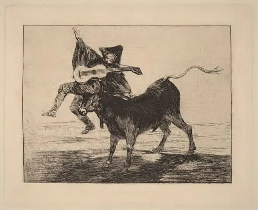 Dios se lo pague a vsted (May God Repay You), by Francisco Goya, ink, 1804