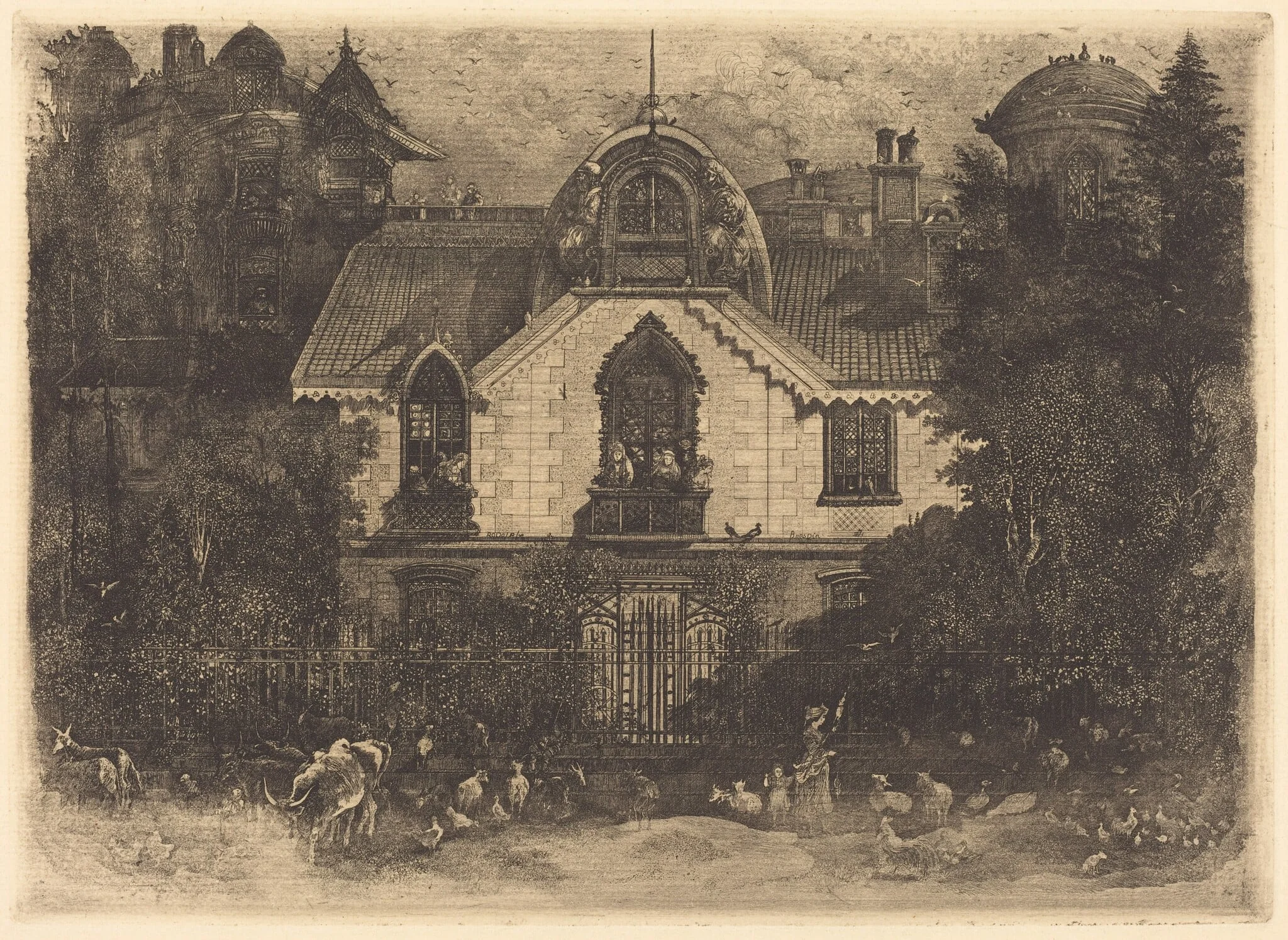 The Haunted House, detail