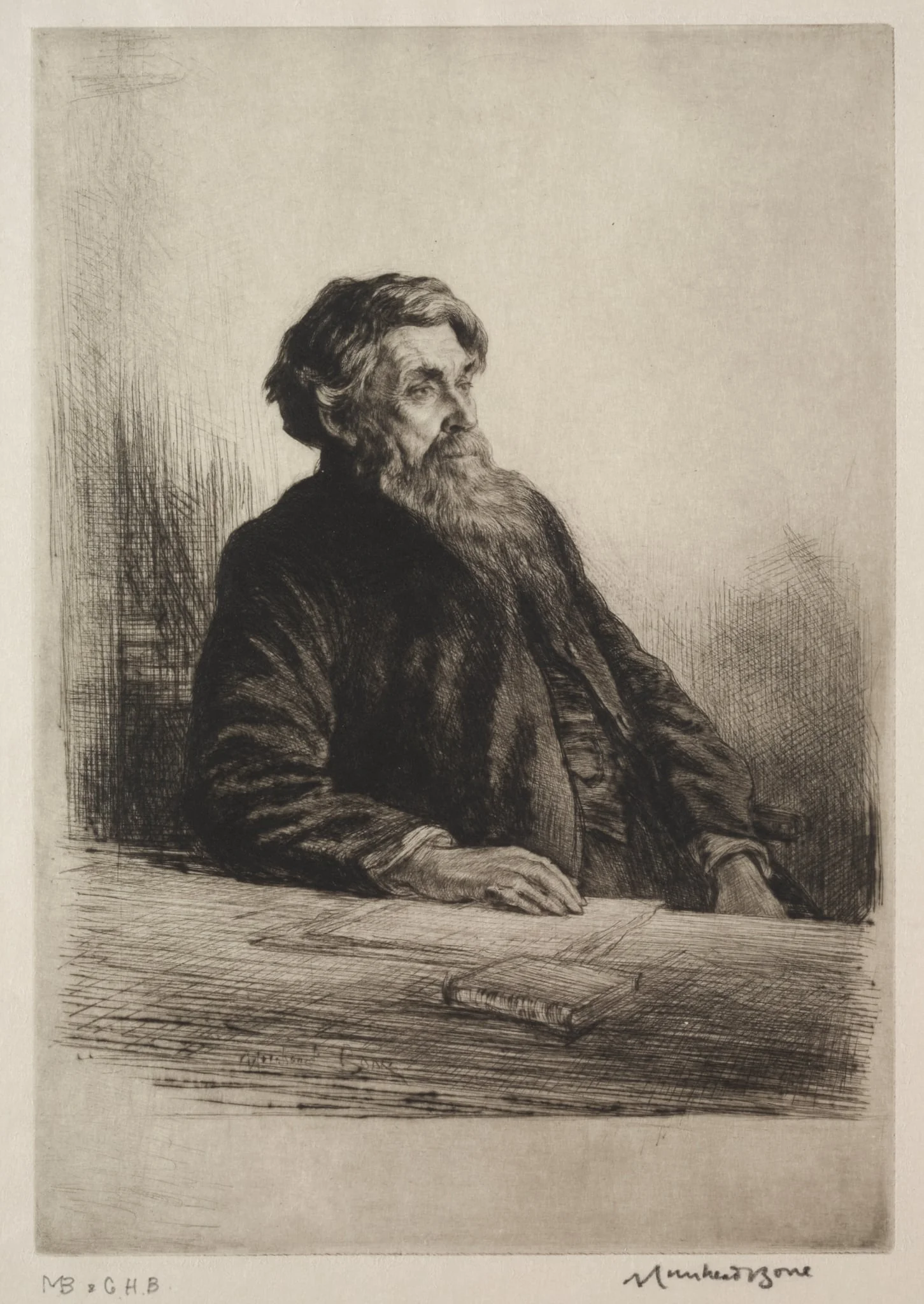 Dr. James, President of St. John's College, Oxford, detail