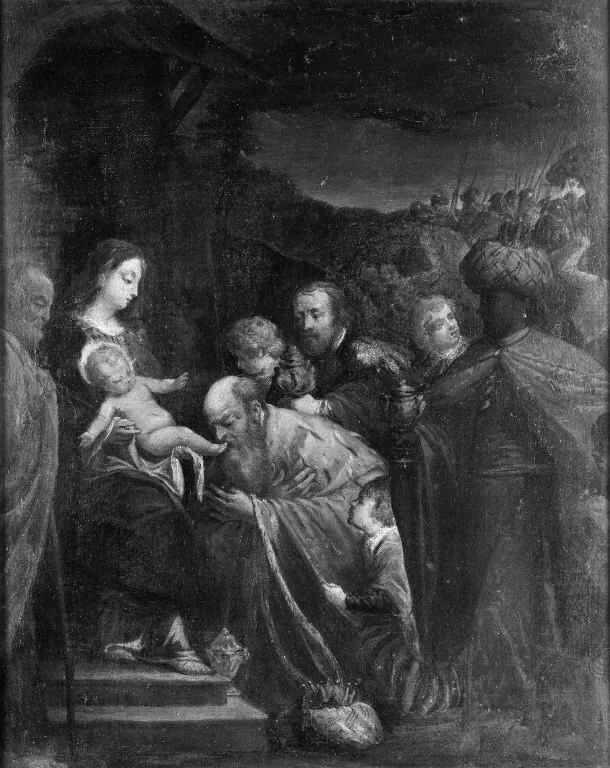 The Adoration of the Kings, detail
