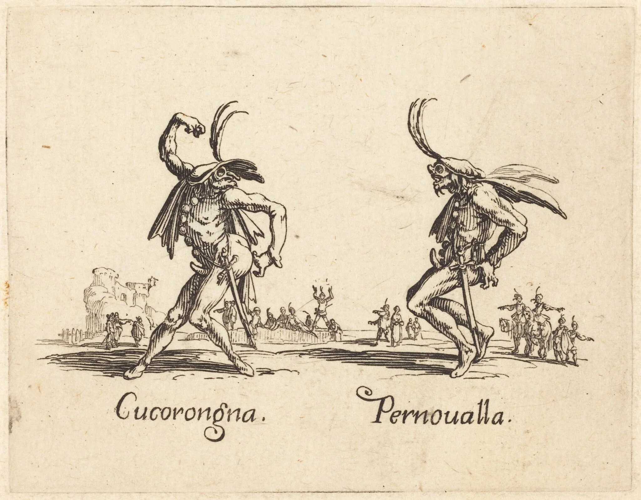 Cucorongna and Pernoualla, detail