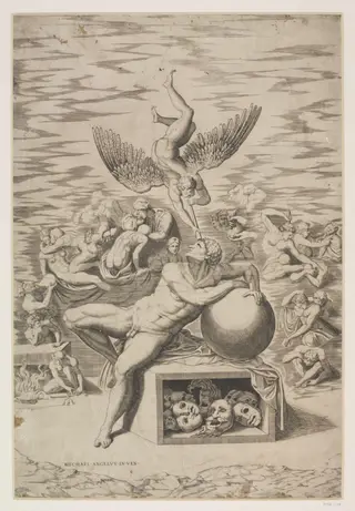 Dream of Human Life, by Michelangelo, 1550