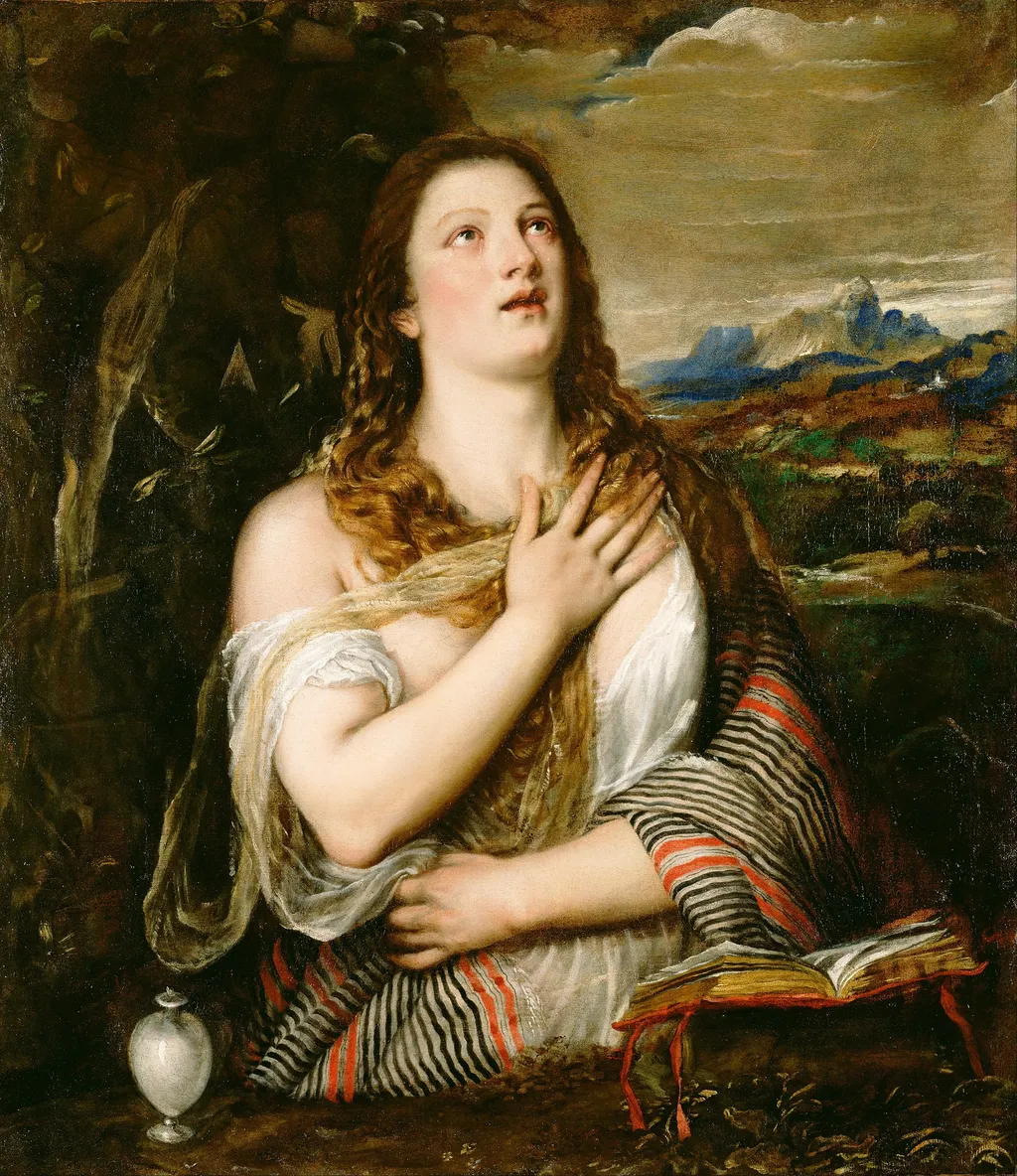 The Penitent Magdalene, by Titian, oil, 1560