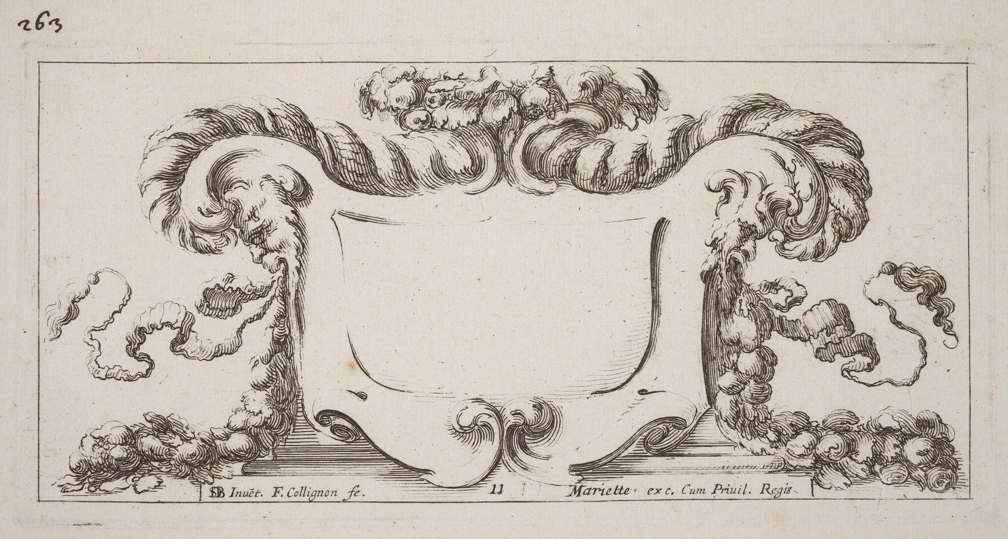 Cartouche, detail