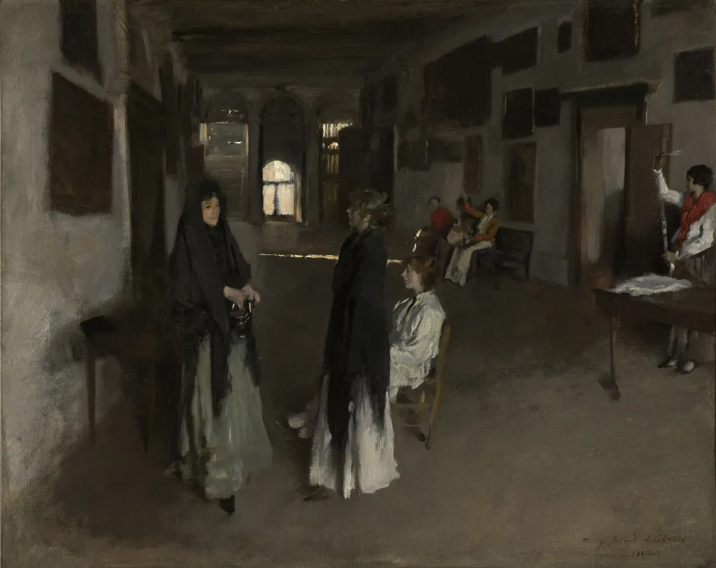A Venetian Interior, by John Singer Sargent, oil, 1891