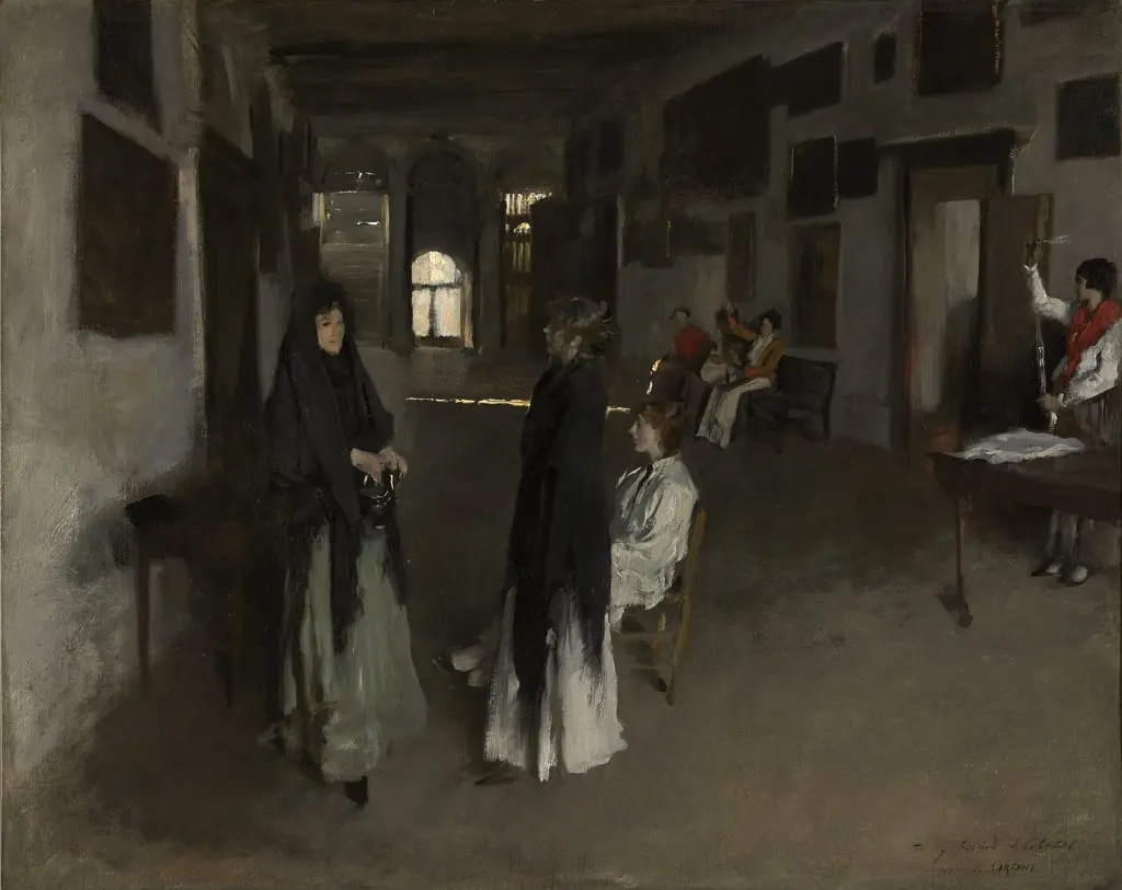 A Venetian Interior, by John Singer Sargent, oil, 1891